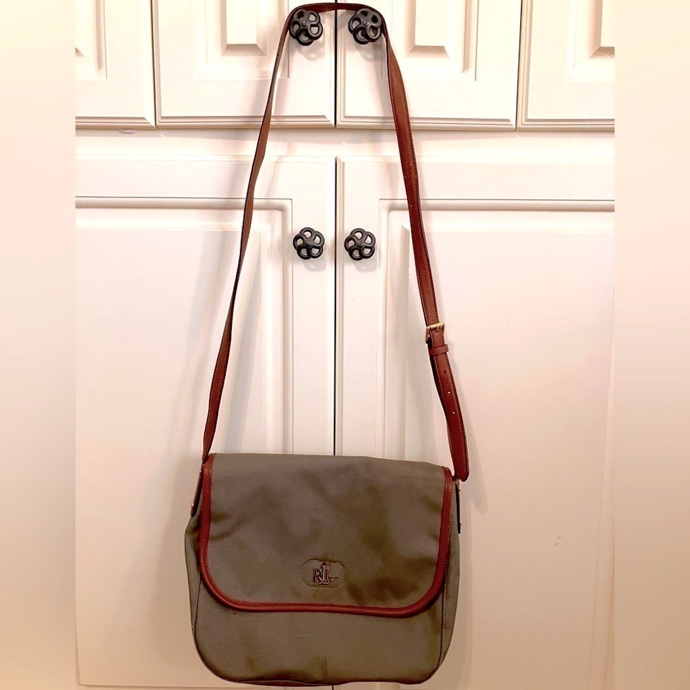 Vintage LAUREN Ralph Lauren Messenger Bag Satchel‎ Crossbody Purse